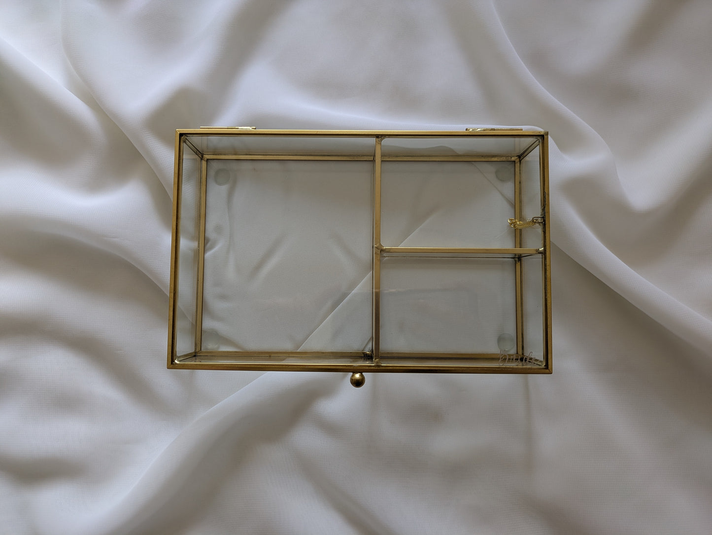 Offer - Engraved Bride glass jewellery box