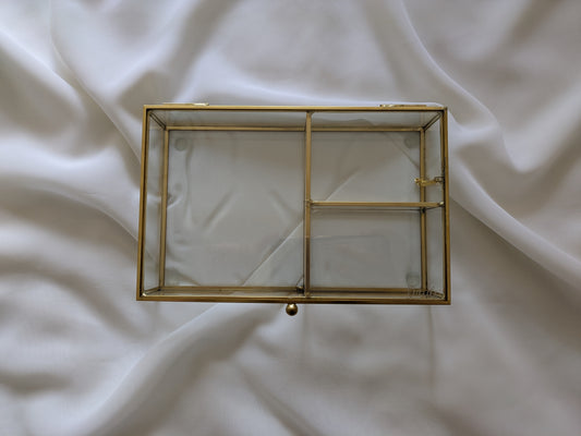 Offer - Engraved Bride glass jewellery box