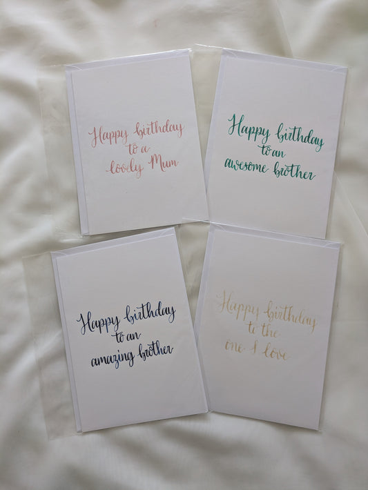 Offer - Sample birthday cards