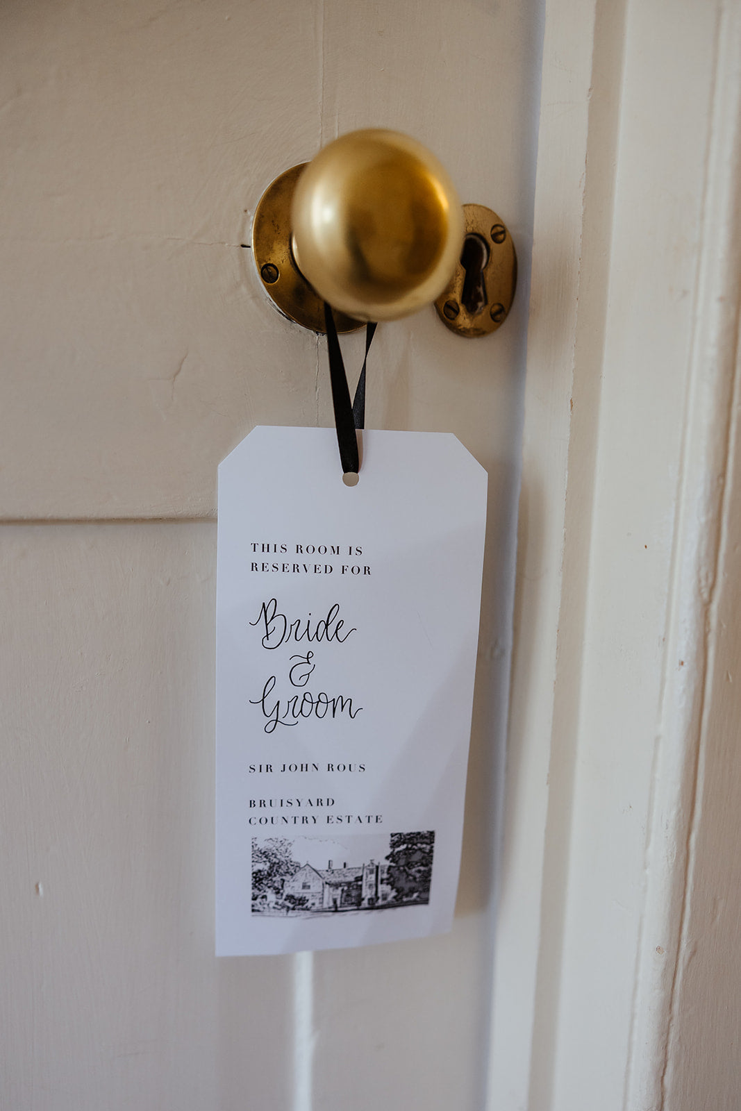 Reserved door hanger tags