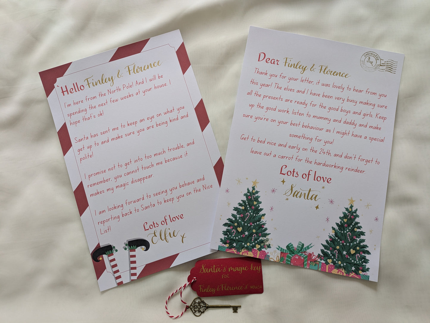 Santa and elf letters